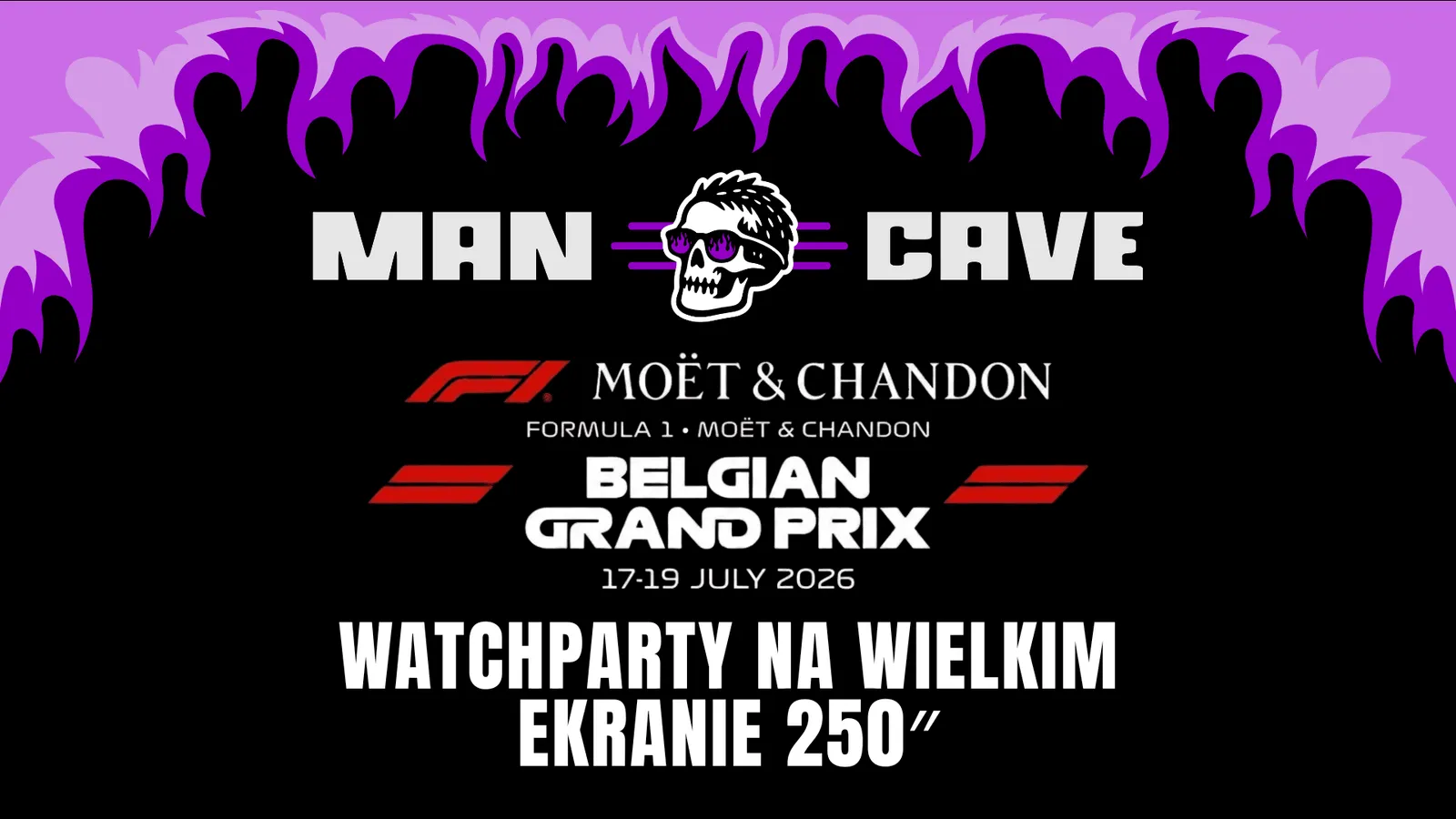 Watch Party F1 GP Belgii 2026 w ManCave