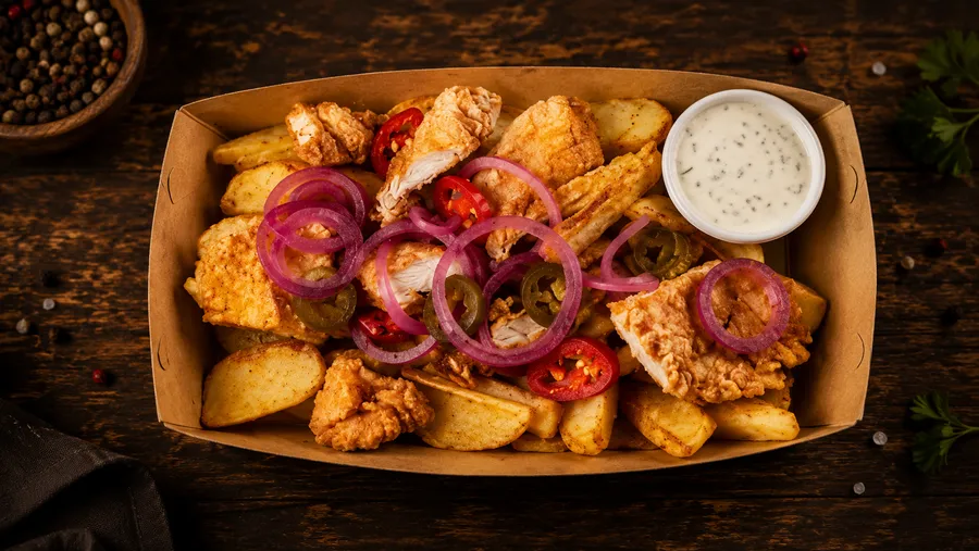 Load Fries Kurczak — Man Cave Wrocław